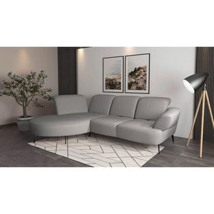 Sit & More ROHOVÁ SEDAČKA, textil, svetlosivá vyobraziť