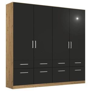 Rauch Möbel SKRIŇA S OTOČNÝMI DVERAMI, sivá, dub artisan, 181/210/54 cm vyobraziť