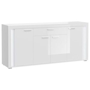 MID.YOU ŠIROKÁ KOMODA, biela s vysokým leskom, 182/84/42 cm vyobraziť