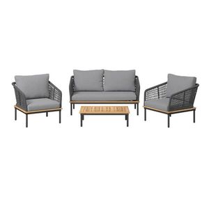 Ambia Garden SÚPRAVA ZÁHRADNÉHO NÁBYTKU 4-dielne, drevo, kov, plast, textil vyobraziť