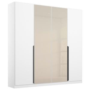 Rauch Möbel SKRIŇA S OTOČNÝMI DVERAMI, biela, šampanská, 181/210/54 cm vyobraziť