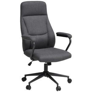 MID.YOU OTOČNÁ STOLIČKA, tkaná textília, antracitová, čierna vyobraziť