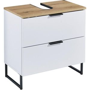 home24 SKRINKA POD UMÝVADLO, biela, biela, farba duba, 60/60/35 cm vyobraziť