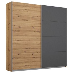 Rauch Möbel ŠAT. SKRIŇA S POSUV. DVERAMI, grafitová, dub artisan, 181/197/61 cm vyobraziť