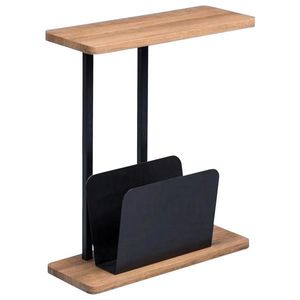 PRÍRUČNÝ STOLÍK, čierna, farba duba vyobraziť