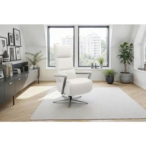 Sit & More RELAXAČNÉ KRESLO, koža, biela vyobraziť