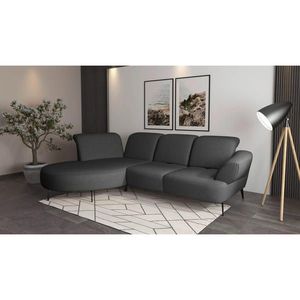 Sit & More ROHOVÁ SEDAČKA, textil, tmavosivá vyobraziť