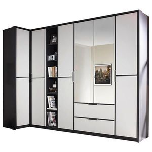 MID.YOU ROHOVÁ ŠATNÍKOVÁ SKRIŇA, sivá, biela, vyobraziť