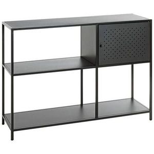 REGÁL, čierna, oceľ, 100/75/30 cm vyobraziť