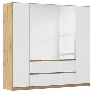 Rauch Möbel SKRIŇA S OTOČNÝMI DVERAMI, strieborná, biela, dub artisan, 226/210/54 cm vyobraziť