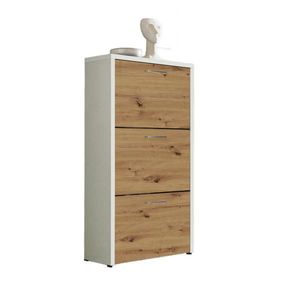 MID.YOU VÝKLOPNÁ SKRINKA NA TOPÁNKY, biela, dub artisan, 61/115/25 cm vyobraziť