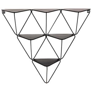 NÁSTENNÝ REGÁL, čierna vyobraziť