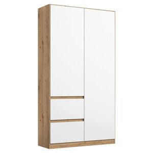 Rauch Möbel SKRIŇA S OTOČNÝMI DVERAMI, biela, dub artisan, 91/197/54 cm vyobraziť