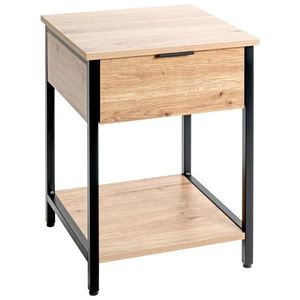 PRÍRUČNÝ STOLÍK, čierna, farba duba vyobraziť