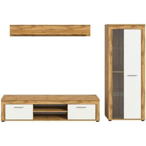 MID.YOU OBÝVACIA STENA biela, dub wotan vyobraziť