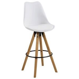 Carryhome BAROVÁ STOLIČKA, biela, farba duba vyobraziť