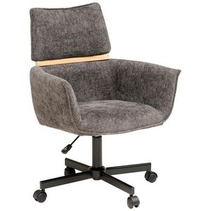 MID.YOU OTOČNÁ STOLIČKA, tkaná textília, tmavosivá vyobraziť