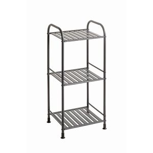 REGÁL, antracitová, oceľ, 33/75/28 cm vyobraziť