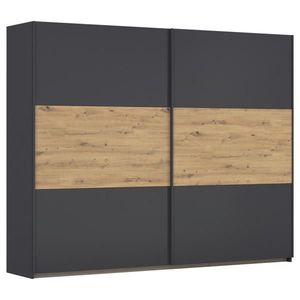 Rauch Möbel ŠAT. SKRIŇA S POSUV. DVERAMI, sivá, dub artisan, 261/210/59 cm vyobraziť