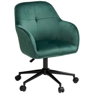 MID.YOU OTOČNÁ STOLIČKA, zamat, zelená, čierna vyobraziť