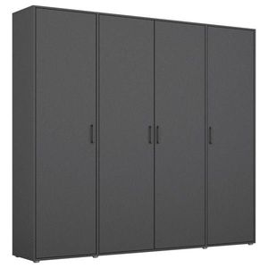 Rauch Möbel SKRIŇA S OTOČNÝMI DVERAMI, sivá, 187/194/53 cm vyobraziť