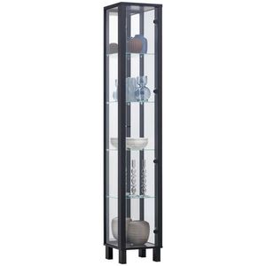 Carryhome VITRÍNA, čierna, 33/189/33 cm vyobraziť