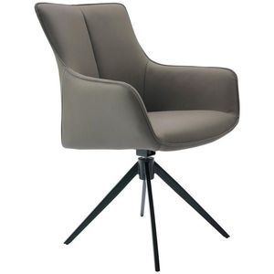 Novel STOLIČKA S PODRÚČKAMI, sivá, čierna vyobraziť