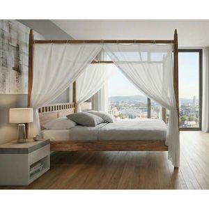 MID.YOU POSTEĽ S NEBESAMI, 180/200 cm, farba akácie vyobraziť