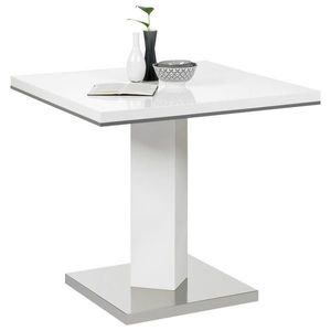 Carryhome JEDÁLENSKÝ STÔL, sivá, biela, farba ušľachtilej ocele, 80/80/76 cm vyobraziť