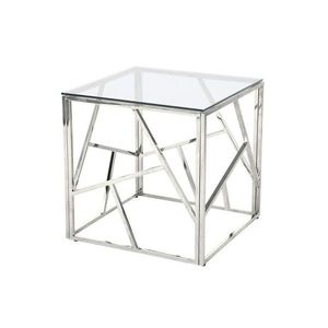 Livetastic PRÍRUČNÝ STOLÍK, číra, strieborná vyobraziť