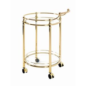 SERVÍROVACÍ VOZÍK, mosadzná, 59/79/49 cm vyobraziť