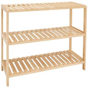 Carryhome REGÁL NA TOPÁNKY, prírodná farba, bambus, 69/57/28 cm vyobraziť