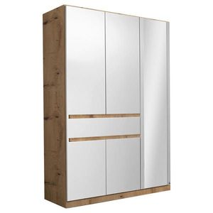 Rauch Möbel ŠATNÍKOVÁ SKRIŇA, biela, dub artisan, 136/197/54 cm vyobraziť