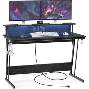 MID.YOU PC STÔL, čierna, 120/91/60 cm vyobraziť