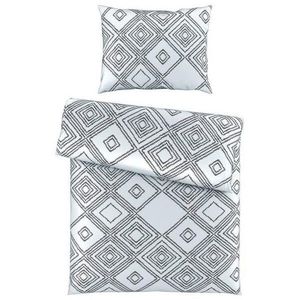 Novel POSTEĽNÁ BIELIZEŇ, satén, čierna, biela, 140/200 cm vyobraziť