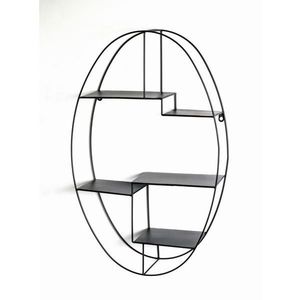 NÁSTENNÝ REGÁL, čierna vyobraziť