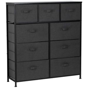 PBJ KOMODA, čierna, tmavosivá, 96/104/30 cm vyobraziť