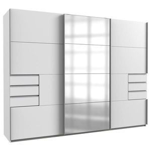 MID.YOU SKRIŇA SO ZRKADLOM, číra, biela, hliníková, 270/210/64 cm vyobraziť