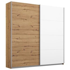 Rauch Möbel ŠAT. SKRIŇA S POSUV. DVERAMI, biela, dub artisan, 181/197/61 cm vyobraziť