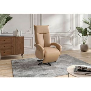 Sit & More KRESLO, koža, cappuccino vyobraziť