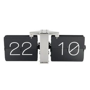 Karlsson NÁSTENNÉ HODINY čierna, strieborná 36/14/9 cm vyobraziť