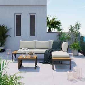 Ambia Garden TERASOVÁ SEDACIA SÚPRAVA drevo, kov, textil vyobraziť