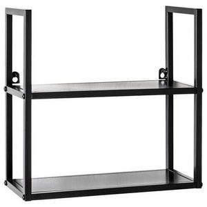 NÁSTENNÝ REGÁL, čierna vyobraziť