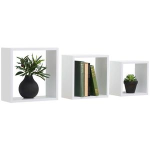 Xora SADA NÁSTENNÝCH REGÁLOV, biela vyobraziť