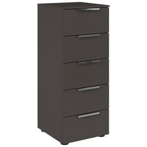 Rauch Möbel KOMODA, grafitová, chrómová, 40/100/42 cm vyobraziť