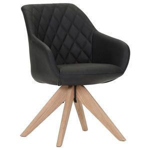 Landscape STOLIČKA S PODRÚČKAMI, čierna vyobraziť