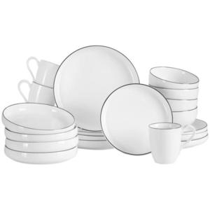 Novel KOMBINOVANÝ SERVIS 20-dielne, porcelán keramika vyobraziť