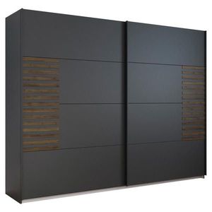 Rauch Möbel ŠAT. SKRIŇA S POSUV. DVERAMI, tmavosivá, tmavý dub, 271/210/62 cm vyobraziť
