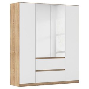 Rauch Möbel SKRIŇA S OTOČNÝMI DVERAMI, biela, farba duba, 181/210/54 cm vyobraziť