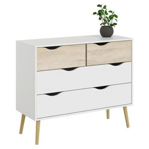 MID.YOU KOMODA, biela, farba duba, 98, 7/81, 7/39, 1 cm vyobraziť